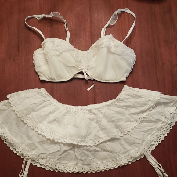 Victoria's Secret Other - VS 'I Do' Eyelet Bra and Garter Belt
